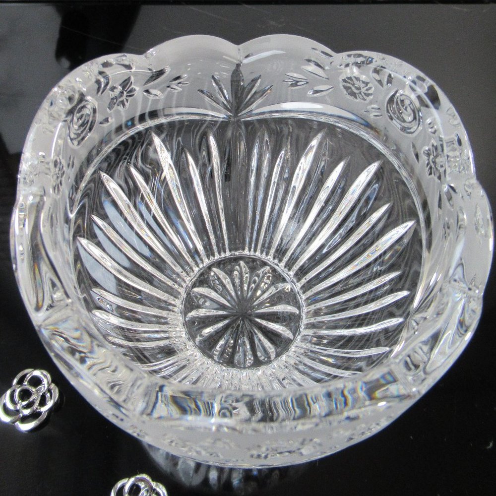 Crystal Candy Dish Rose Pattern - Picture 5 of 13
